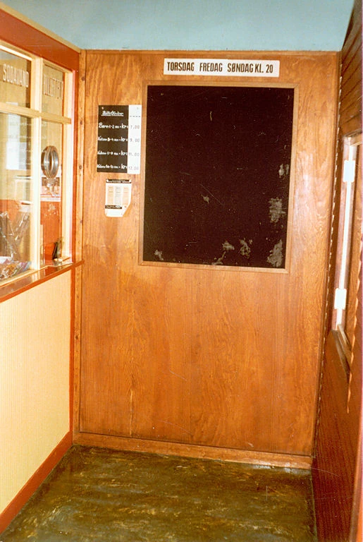 Her er billetsalget fotograferet i 1978.