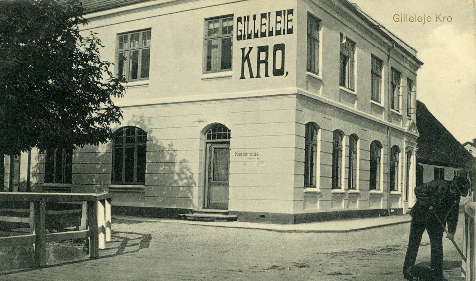 Postkort af Gilleleje Kro, Vesterbrogade 1, ca. 1912