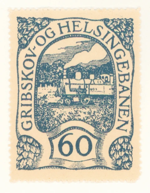 Godsfrimærke, 1925. Foto: Arkiv Dansk Jernbane-Klub