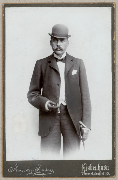 Portræt af Henrik Cavling, 1896. Foto: Det Kongelige Bibliotek