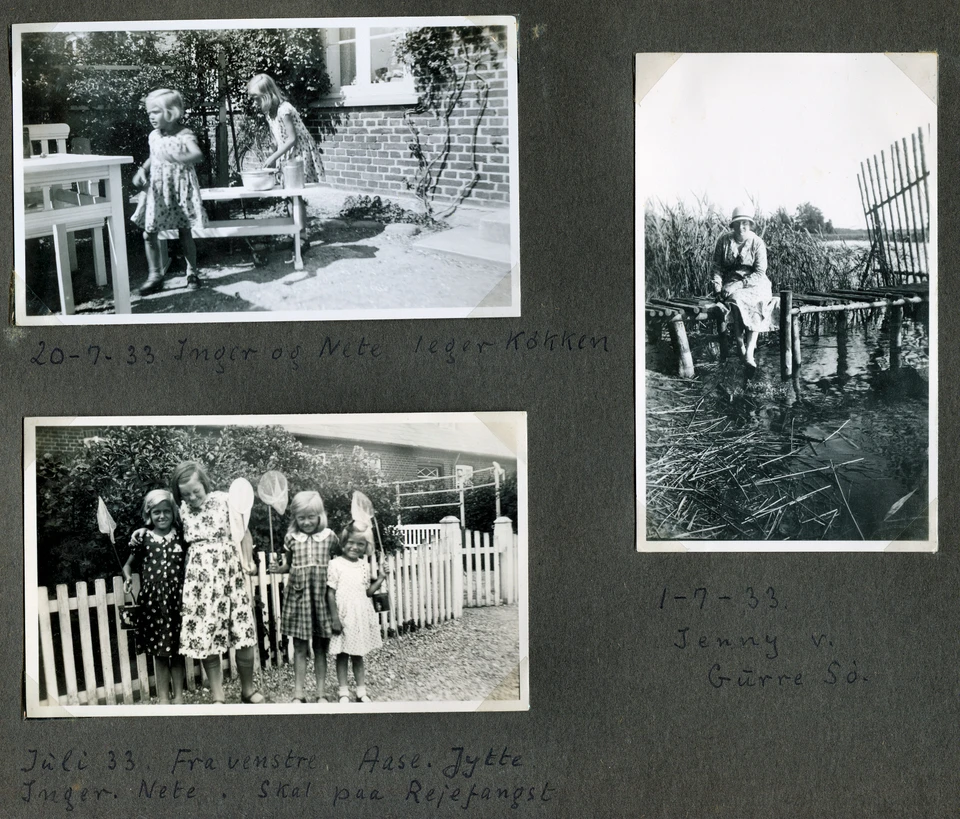 En side i Terslins fotoalbum, som Gribskov Arkiv modtog på læsesalen. 