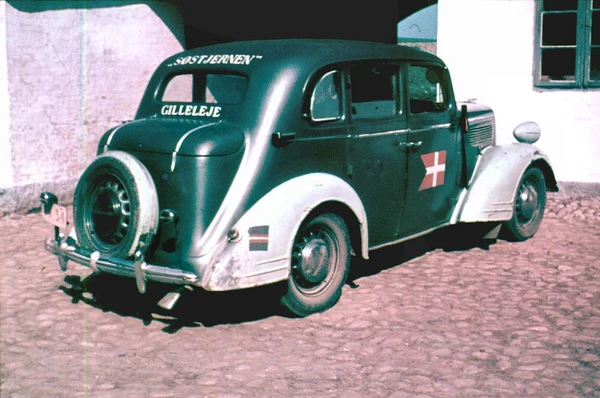 Frihedskæmpergruppen "Søstjernens" bil, Gilleleje. Søstjernen blev stiftet 30. juni 1945